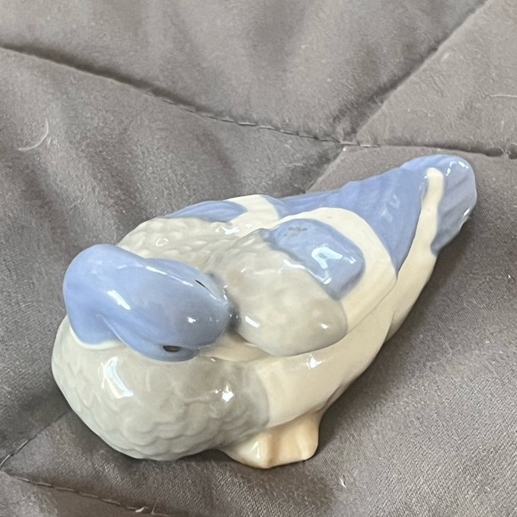 Ceramic Duck Figurine in Blue and Cream
#A-100 - Picture 2 of 7